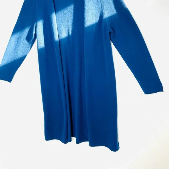Minimalist | J McLaughlin 100% Cashmere Cardigan | Deep Blue Long Duster | XL - Picture 4 of 16